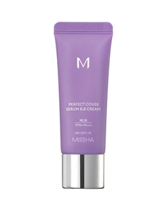 BB-крем для лица с антивозрастной сывороткой SPF 50-PA ++++ Perfect Cover Serum 20 Missha