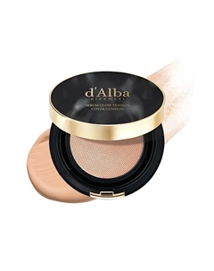 Тональный кушон для лица Serum Glow Tension Cover Cushion D`alba
