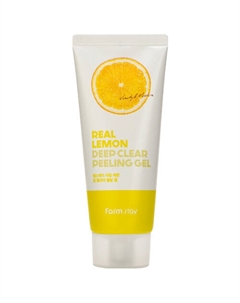 Гель для лица отшелушивающий с экстрактом лимона Real Lemon Deep Clear Peeling Gel 100 Farmstay
