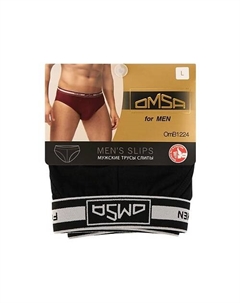OmB 1224 Трусы мужские Слипы Nero Omsa