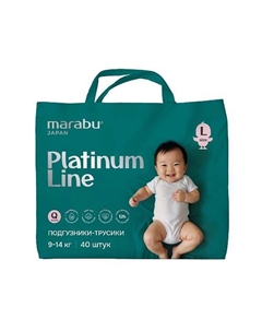 Подгузники-трусики Platinum Line (9-14 кг) 40 шт Marabu