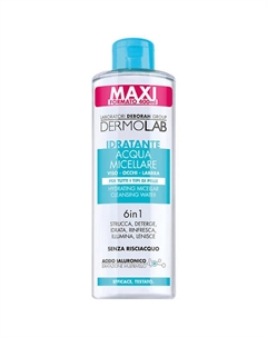 DEBORAH Мицеллярная вода для очищения увлажняющая 6 в 1 Moisturizing Micellar Cleansing Water 6 in 1 400 Dermolab