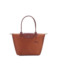 Сумка Le Pliage Green Cow Leather Trim Dumpling Bag Women's Brown Longchamp