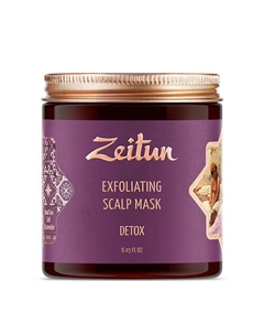 Травяная маска для волос "Детокс со скрабирующим эффектом" Detox Exfoliating Scalp Mask 250 Zeitun