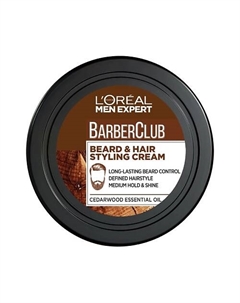 L'OREAL PARIS Крем-стайлинг для Бороды + Волос, с маслом кедрового дерева Men Expert Barber Club Beard& Hair Styling Cream 75 L'oreal paris
