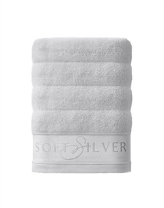 Антибактериальное махровое полотенце для тела, 70х140 см. Цвет: «Благородное серебро» (серый) Soft silver