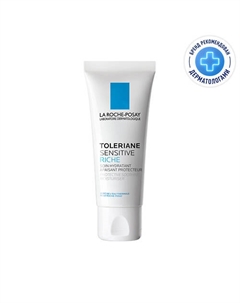 Toleriane Sensitive Riche Увлажняющий питательный крем для лица для сухой чувствительной кожи с пребиотической формулой, маслом карите (ши), скваланом, ниацинамидом и глицерин 40 La roche-posay