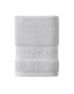 Антибактериальное махровое полотенце универсальное 50х90 см. Цвет: «Благородное серебро» (серый) Soft silver