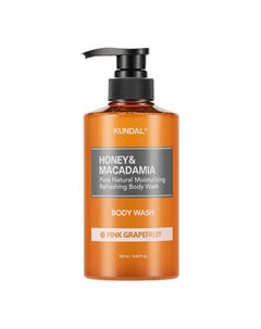 Гель для душа Розовый грейпфрут Honey & Macadamia Body Wash 500 Kundal