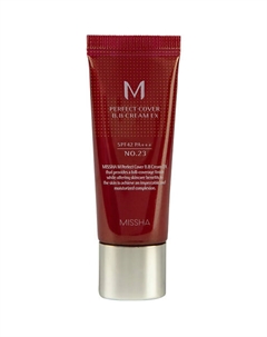 Тональный BB крем идеальное покрытие М Perfect Cover 20 Missha