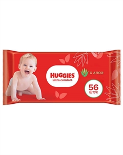 Влажные салфетки Ultra Comfort с алоэ Huggies