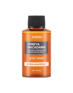 Гель для душа Розовый грейпфрут Honey & Macadamia Body Wash 100 Kundal