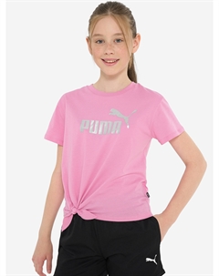 Футболка для девочек Essentials Logo Knotted, Розовый Puma