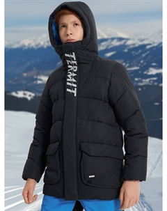 Пуховик для мальчиков, Черный Термит