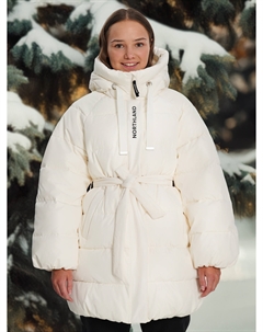 Пуховик для девочек, Бежевый Northland