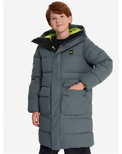 Пальто утепленное для мальчиков, Серый Термит