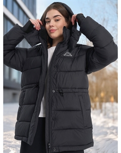 Пуховик женский, Черный Kappa