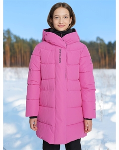 Пуховик для девочек, Розовый Northland