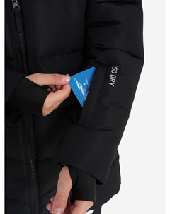 Пуховик для девочек, Черный Glissade