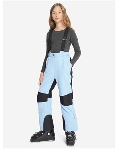 Брюки утепленные для девочек, Голубой Glissade