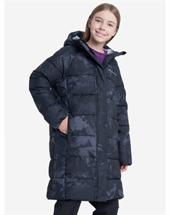 Пальто утепленное для девочек, Черный Outventure