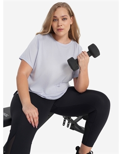 Футболка женская, Plus Size, Голубой Demix