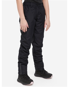 Брюки утепленные для девочек, Черный Outventure