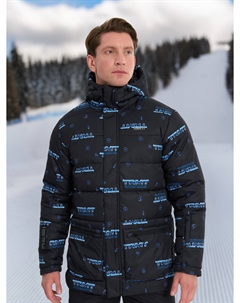 Пуховик мужской, Черный Термит