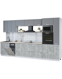 Кухонный гарнитур Интерлиния Мила Лайт 3.6-ПМ3