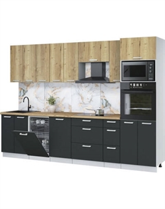 Кухонный гарнитур Интерлиния Мила Лайт 3.0-ПМ3