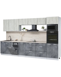 Кухонный гарнитур Интерлиния Мила Лайт 3.5-ПМ3