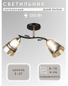 Потолочный светильник Aitin-Pro НПБ 02-2х60-101 / N4098/2 Aitin-pro