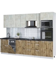 Кухонный гарнитур Интерлиния Мила Лайт 2.9-ПМ3