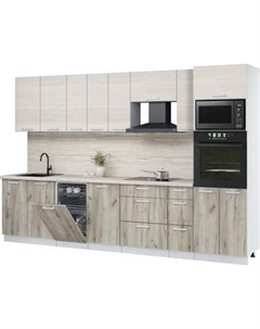 Кухонный гарнитур Интерлиния Мила Лайт 3.2-ПМ3