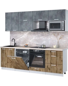 Кухонный гарнитур Интерлиния Мила Лайт 2.4-ПМ2