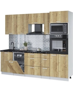 Кухонный гарнитур Интерлиния Мила Лайт 2.45-ПМ3