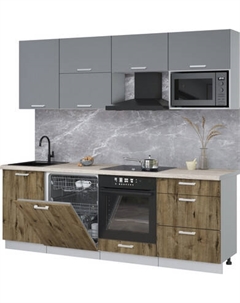 Кухонный гарнитур Интерлиния Мила Лайт 2.3-ПМ2