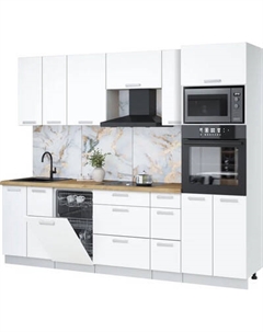 Кухонный гарнитур Интерлиния Мила Лайт 2.55-ПМ3