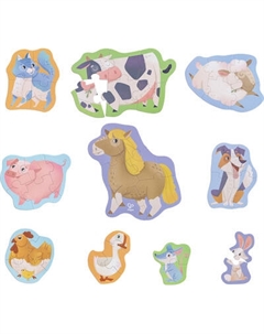 Развивающая игра Hape Умняша. Животные на ферме / E1648_HP