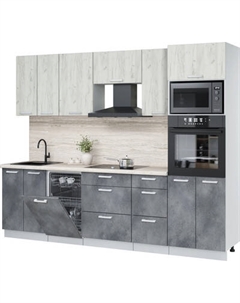 Кухонный гарнитур Интерлиния Мила Лайт 2.65-ПМ3