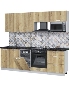 Кухонный гарнитур Интерлиния Мила Лайт 2.45-ПМ4