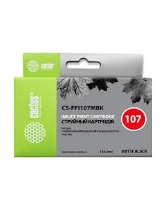 Картридж Cactus CS-PFI107MBK