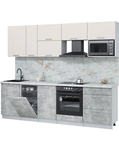 Кухонный гарнитур Интерлиния Мила Лайт 2.6-ПМ4