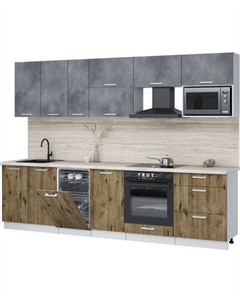 Кухонный гарнитур Интерлиния Мила Лайт 2.9-ПМ4