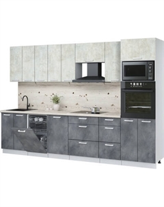 Кухонный гарнитур Интерлиния Мила Лайт 3.1-ПМ3