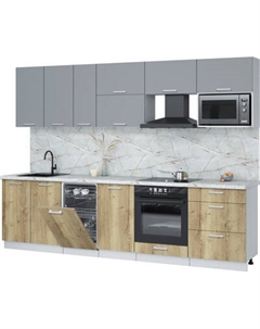 Кухонный гарнитур Интерлиния Мила Лайт 2.9-ПМ4