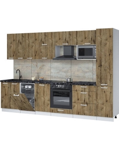 Кухонный гарнитур Интерлиния Мила Лайт 3.1-ПМ4