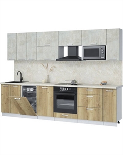 Кухонный гарнитур Интерлиния Мила Лайт 3.0-ПМ4