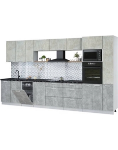 Кухонный гарнитур Интерлиния Мила Лайт 3.8-ПМ3