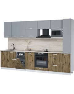 Кухонный гарнитур Интерлиния Мила Лайт 3.2-ПМ4